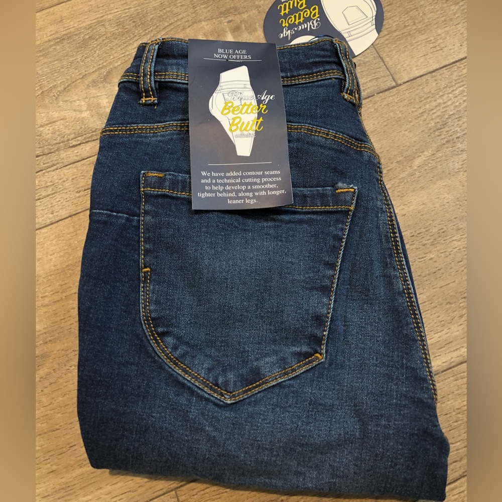 NWT Blue Age Dark Denim Skinny Jeans